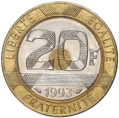 20 франков 1993 года Франция
