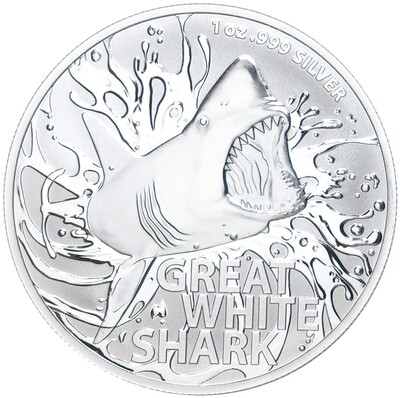 1 доллар 2021 года Австралия «Большая белая акула»
