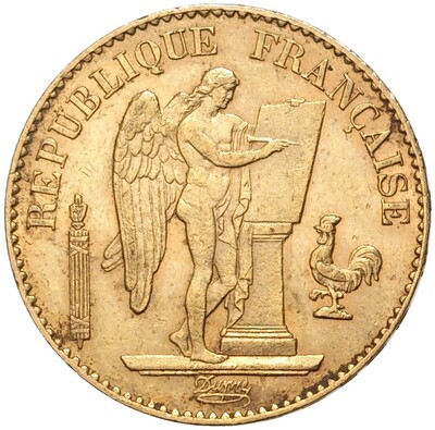20 франков 1878 года Франция