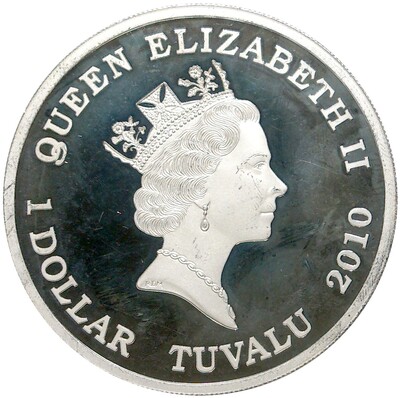1 доллар 2010 года Тувалу «Грузовики — Isuzu GigaMAX»