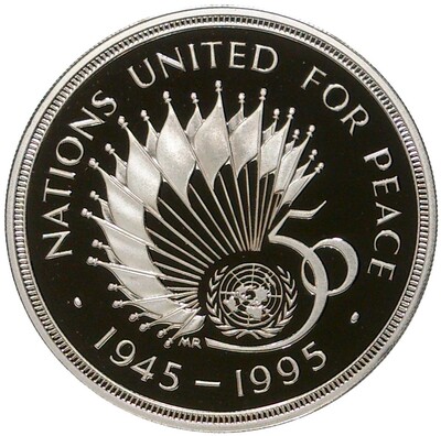 2 фунта 1995 года Великобритания «50 лет ООН»