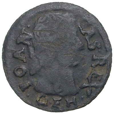 1 солид («боратинка») 1666 года Литва (Ян II Казимир)