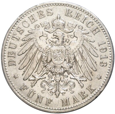 5 марок 1913 года Германия (Пруссия)