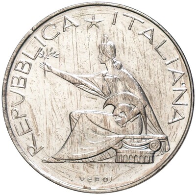 500 лир 1961 года Италия «100 лет со дня объединения Италии»