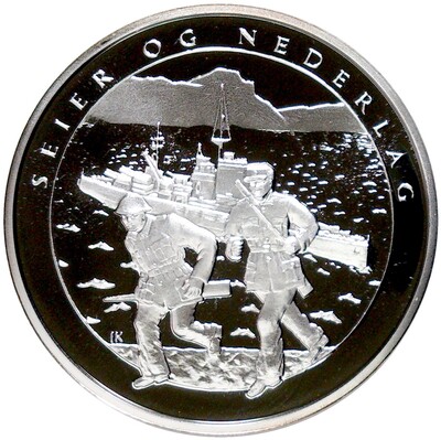 Монетовидный жетон Норвегия «Участие Норвегии во Второй Мировой войне — Победа и поражение»
