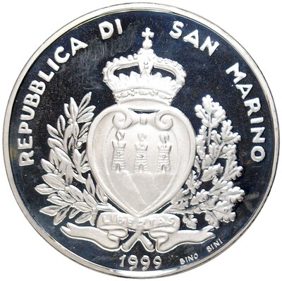 10000 лир 1999 года Сан-Марино «Европейский союз»