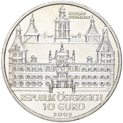 10 евро 2002 года Австрия «Замок Эггенберг»