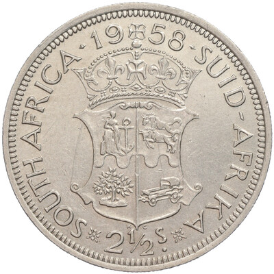 2 1/2 шиллинга 1958 года Британская Южная Африка