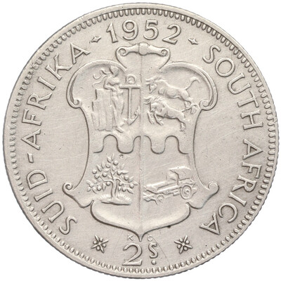 2 шиллинга 1952 года Британская Южная Африка