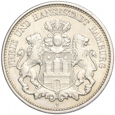 2 марки 1907 года Германия (Гамбург)
