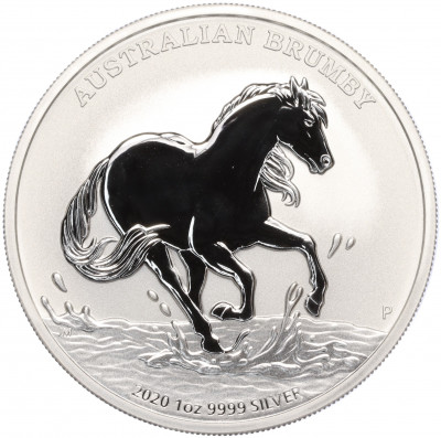 1 доллар 2020 года Австралия «Лошадь Брамби»