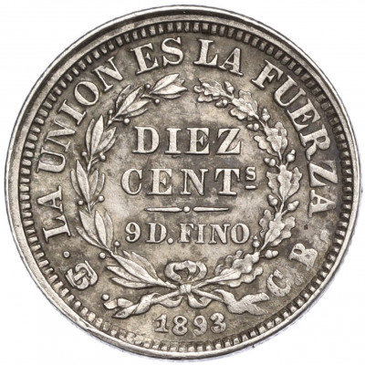 10 сентаво 1893 года Боливия