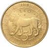 5 евро 2019 года Сан-Марино «Знаки зодиака — Лев»