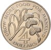 4 доллара 1970 года Монтсеррат «ФАО»