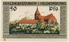 50 пфеннигов 1921 года Германия — город Вильдесхаузен (Нотгельд)