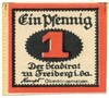 1 пфенниг 1921 года Германия — город Фрайберг (Нотгельд)
