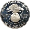 1 доллар 1991 года S США «50 лет объединенным организациям обслуживания»