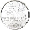500 лир 1980 года Сапн-Марино «XXII летние Олимпийские Игры 1980 в Москве»