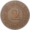 2 цента 1948 года Британские Сейшелы