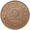 2 цента 1959 года Британские Сейшелы
