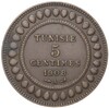 5 сантимов 1908 года Тунис