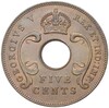 5 центов 1928 года Британская Восточная Африка