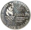 1 доллар 1996 года Р США «XXVI летние Олимпийские Игры 1996 в Атланте — Теннис»