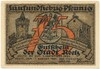 75 пфеннигов 1921 года Германия — город Ритц (Нотгельд)