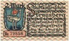 2 марки 1921 года Германия — город Штраусберг (Нотгельд)
