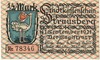 1/2 марки 1921 года Германия — город Штраусберг (Нотгельд)