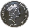 5 долларов 2007 года Соломоновы острова «Китайский гороскоп — Год свиньи» (Цветное покрытие)