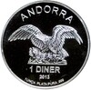 1 динер 2013 года Андорра «Герб Андорры»