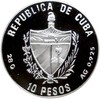 10 песо 1990 года Куба «XXV летние Олимпийские Игры ё1992 в Барселоне — Бег с барьерами»