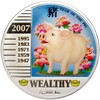 1 доллар 2007 года Ниуэ «Китайский гороскоп — Год свиньи (Богатство)»