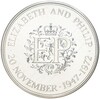 25 пенсов 1972 года Великобритания «Королевская серебряная свадьба»