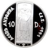 10 динеров 1994 года Андорра «ЭКЮ — Таможенный союз»