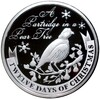 2 доллара 2009 года Ниуэ «Двенадцать дней Рождества — Куропатка на груше»