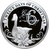 2 доллара 2009 года Ниуэ «Двенадцать дней Рождества — День 6 (Гусь)»