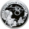 2 доллара 2009 года Ниуэ «Двенадцать дней Рождества — День 8 (Доярка)»
