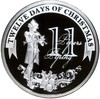 2 доллара 2009 года Ниуэ «Двенадцать дней Рождества — День 11 (Волынщик)»
