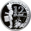 2 доллара 2009 года Ниуэ «Двенадцать дней Рождества — День 12 (Барабанщик)»