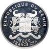 1000 франков 2013 года Бенин «Романтические места — Париж»