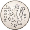 5 крон 1997 года Норвегия «350 лет Норвежской почтовой службе»