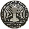 1 доллар 2004 года Р США «125 лет лампочке — Томас Алва Эдисон»