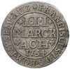 3 марки 1754 года Город Ахен
