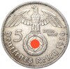 5 рейхсмарок 1936 года D Германия