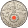 5 рейхсмарок 1938 года F Германия