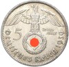 5 рейхсмарок 1939 года J Германия