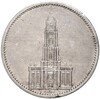 5 рейхсмарок 1934 года А Германия «Годовщина нацистского режима — Гарнизонная церковь в Постдаме» (Кирха)