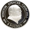 5 фунтов 1999 года Гернси «125 лет со дня рождения Уинстона Черчилля»